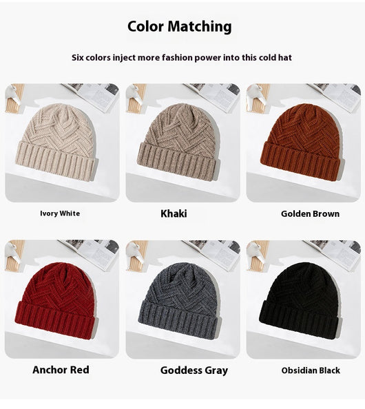 Gorro de Lana Gruesa Tejido para Otoño e Invierno - Image 24
