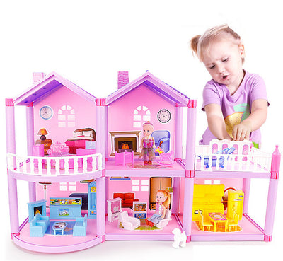 Villa de Casa de Muñecas DIY para Armar