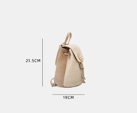 Mochila Crossbody Tejida con Detalles en Cuero PU - Image 7