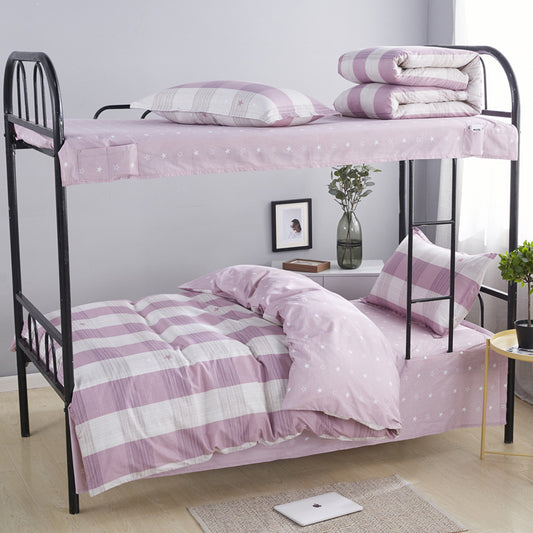 Juego de Cama Universitario de Algodón Antideslizante de 3 Piezas