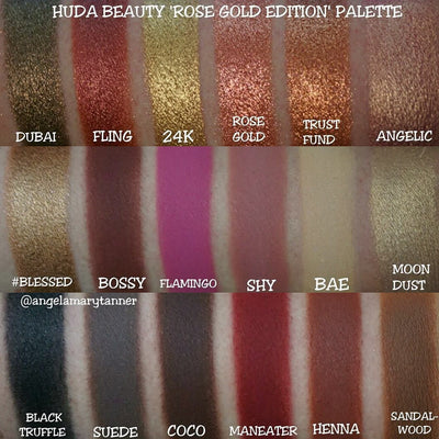Paleta de Sombras 18 Colores Oro Rosa - Maquillaje Profesional - Image 4