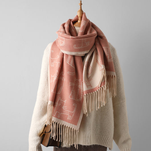 Pashmina Estampada de Protección Solar para Otoño e Invierno - Image 5