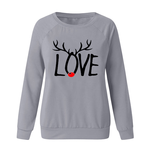 Suéter Navideño Estampado Cuello Redondo Manga Larga para Mujer - Image 7