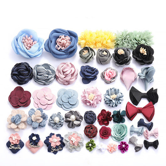 Diadema de Flores de Tela con Base Adhesiva para Hacer a Mano - Image 50
