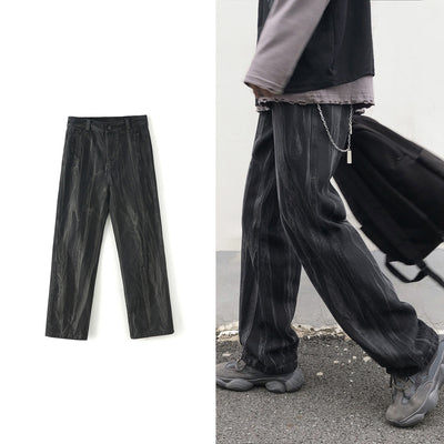Pantalones Tie-Dye Rectos Sueltos Estilo Urbano Primavera Otoño - Image 7