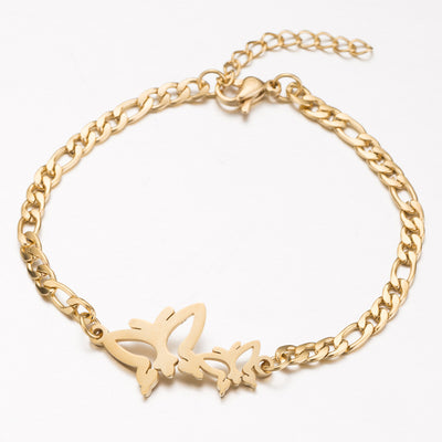 Pulsera Elefante de la Suerte para Mujer en Acero Inoxidable Dorado - Image 3