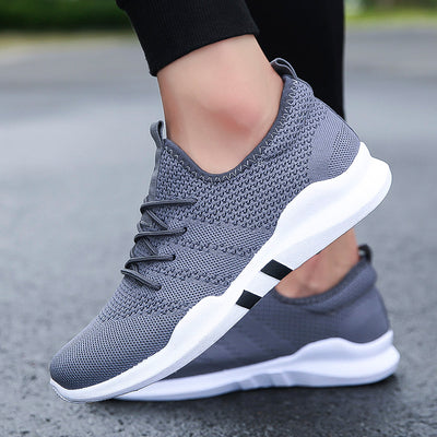 Zapatillas Deportivas Tejidas Coreanas Transpirables para Hombre