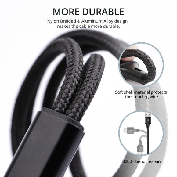Cable Triple USB-C de Carga Rápida