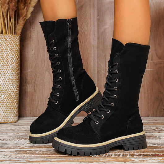 Botas Martin Altas para Mujer con Suela Gruesa Reforzada - Image 12