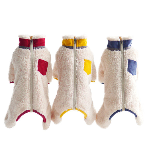 Abrigo Acolchado con Cuello Plush para Mascotas en Invierno - Image 14