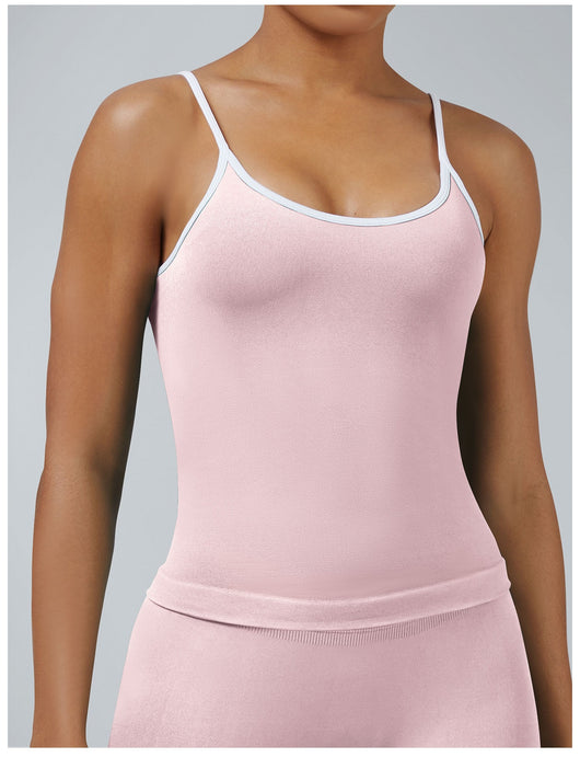 Chaleco Deportivo Mujer Espalda Descubierta Contraste de Colores - Image 31