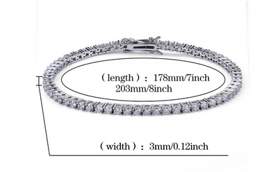 Pulsera para Hombre con Circonitas Incrustadas 3mm - Image 6