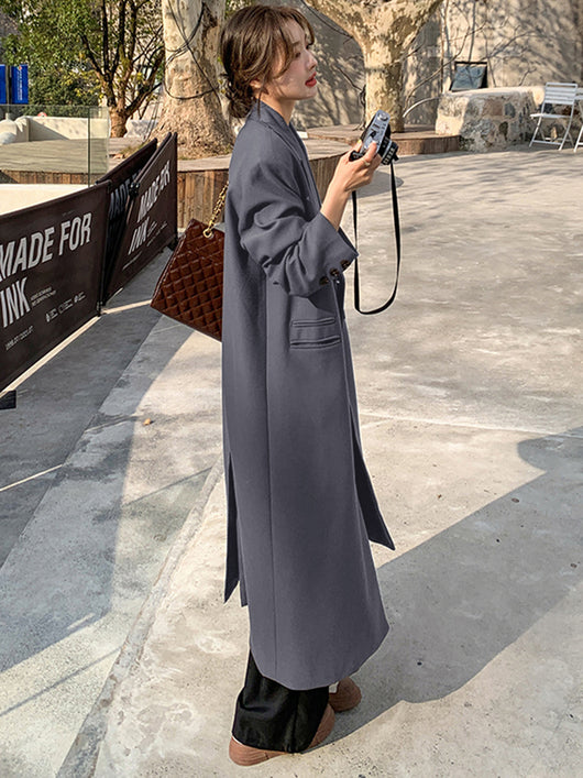 Abrigo Trench Coat Largo a la Rodilla para Mujer - Image 8