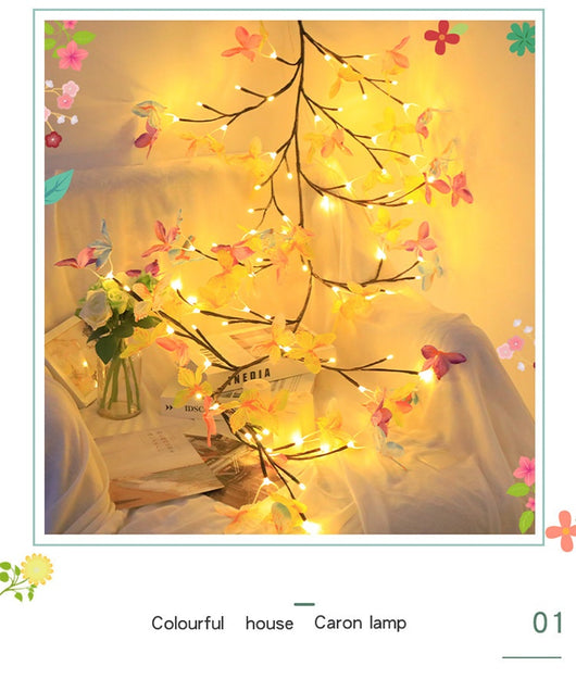 Lámpara LED de Rama Natural con Luz Cálida para Decoración Navideña - Image 9