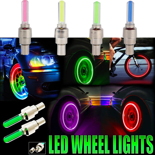 Luces LED para Válvulas de Neumáticos de Coche