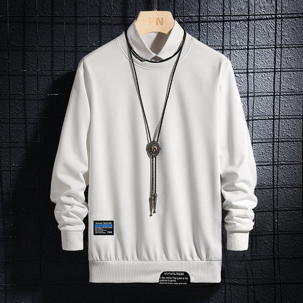 Suéter Casual Slim Fit Primavera Otoño - Colores Lisos Modernos - Image 6
