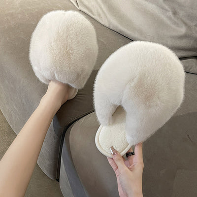 Pantuflas Cálidas de Algodón para Mujer - Otoño e Invierno