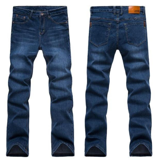 Jeans Slim Straight con Cintura Cómoda y Tela Elástica - Image 6