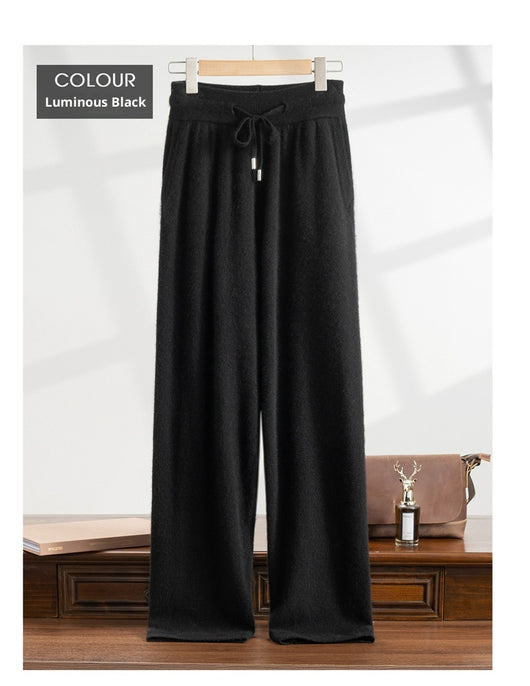 Pantalón de Vestir Elástico Cintura Alta Holgado Pierna Recta - Image 21