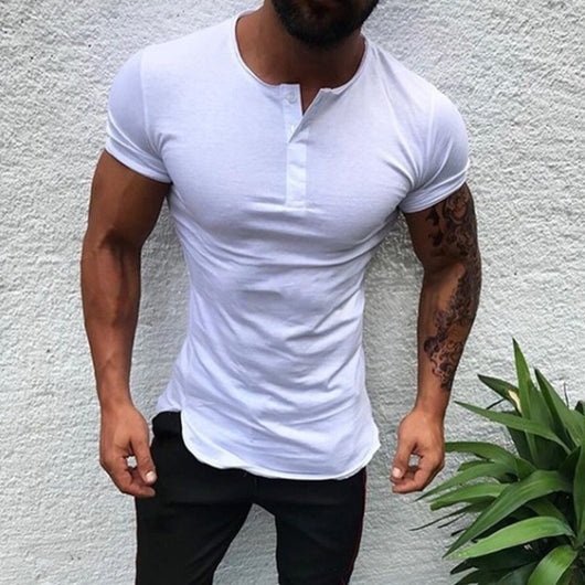 Playera Monocromática de Manga Corta para Hombre - Image 9