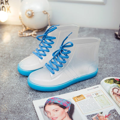 Zapatos de Gelatina Transparentes Impermeables - Image 3