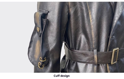 Chaqueta de Cuero para Motociclista Talla Grande - Image 27