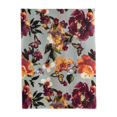 Bufanda de Cashmira Sintética con Estampado Floral para Mujer - Image 3