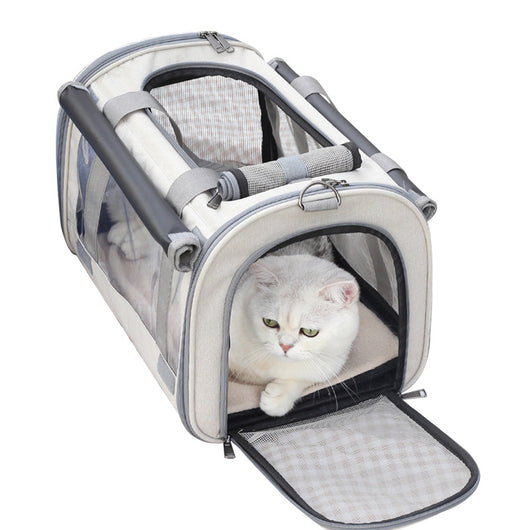 Mochila Transportadora Transparente para Mascotas - Plegable y Respirable - Image 14