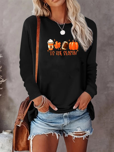 Camiseta Navideña Halloween Manga Larga Estampada para Mujer - Image 10