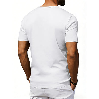 Playera Holgada Casual para Hombre con Cuello Amplio y Mangas Cortas - Image 17