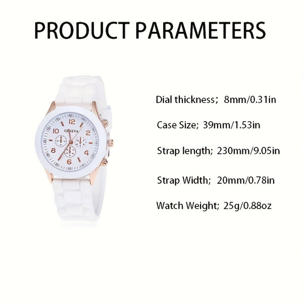 Reloj de Mujer con Correa de Cuero Sintético Clásico Elegante
