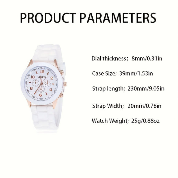 Reloj de Mujer con Correa de Cuero Sintético Clásico Elegante