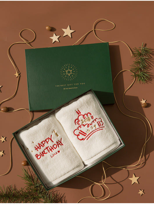 Toalla de Algodón Personalizada con Bordado - Regalo Customizado para Cumpleaños - Image 12