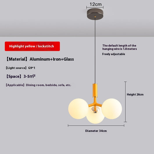 Lámpara Colgante Nórdica para Dormitorio y Sala de Estar - Image 7