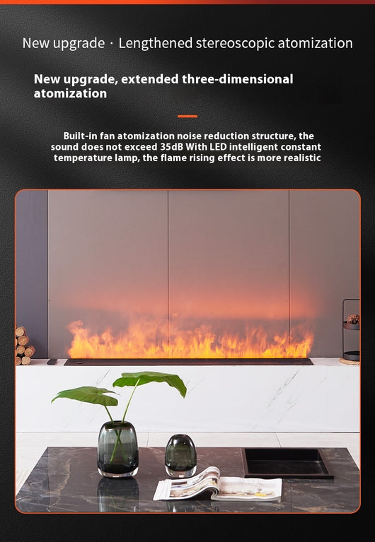 Chimenea Eléctrica 3D con Atomización Multicolor - Decoración Moderna del Hogar - Image 13