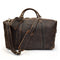 Bolsa de Viaje Grande en Cuero Crazy Horse - Capacidad Máxima