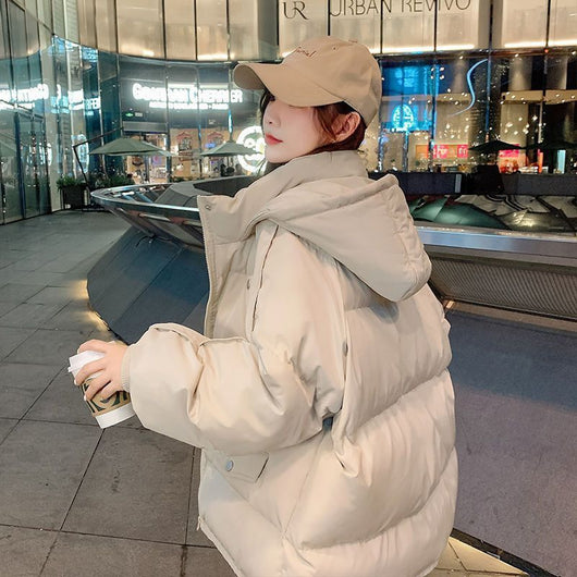 Abrigo Acolchado Estilo Coreano Suelto para Otoño Invierno - Image 4