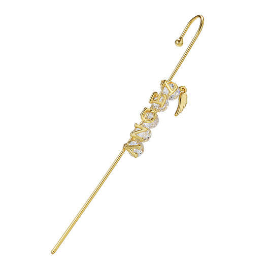 Aretes Dorados con Baño de Oro Real y Diseño Envolvente en la Oreja - Image 12