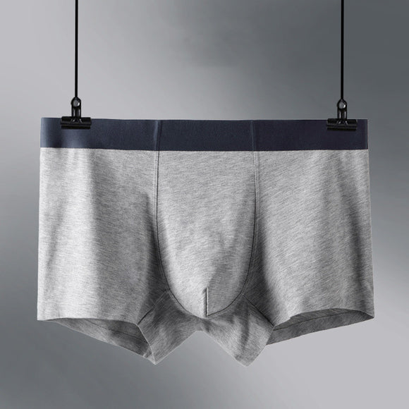 Calzoncillos Boxer Seamless de Seda Helada con Borde Plateado para Jóvenes