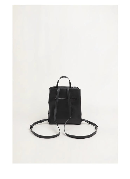 Mochila de Cuero Genuino con Cierre de Cremallera - Image 16