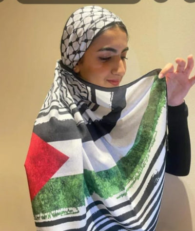 Pañuelo Hijab de Satén Estampado - Image 56