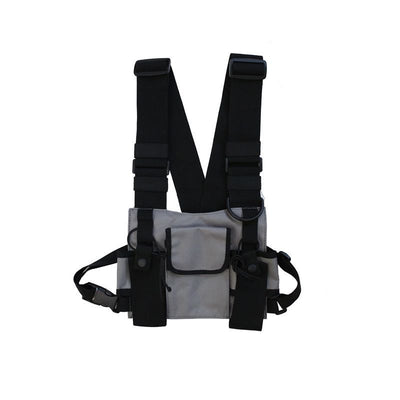 Chaleco Mochila Hip-Hop Multicolor con Bolsillos Funcionales - Image 12