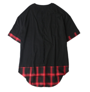 Camiseta Hombre Manga Larga Falsa Dos Piezas con Pantalón Corto Integrado