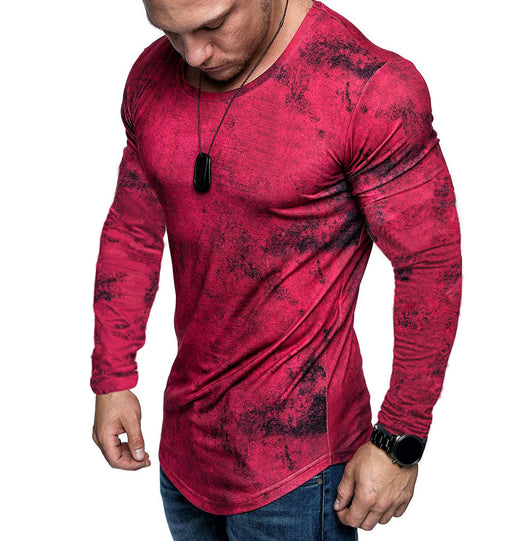 Playera Fitness Tie-Dye Cuello Redondo Efecto Desgastado - Image 6