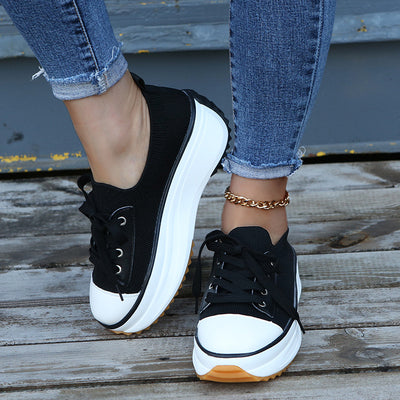 Zapatillas Planas Casual con Punta Redonda y Plataforma Gruesa - Image 14