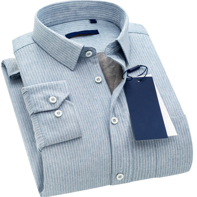 Camisa de Invierno para Hombre con Forro de Terciopelo - Estilo Casual Ejecutivo - Image 16