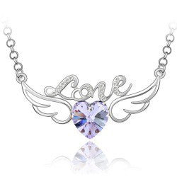 Collar Corazón de Cristal con Alas de Ángel - Símbolo de Amor - Image 17