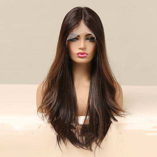 Peluca de Encaje Ondas Grandes con Efecto Teñido Degradado para Mujer - Image 10