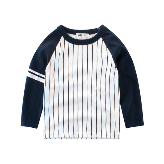 Remera Infantil Bicolor de Manga Larga