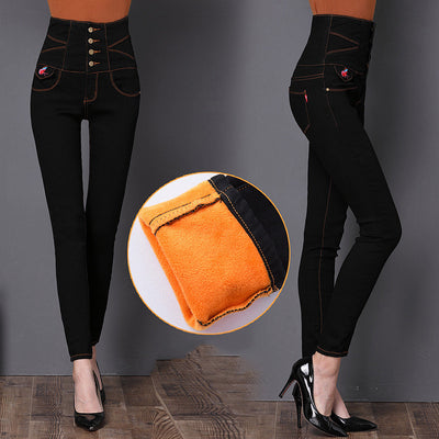 Jeans de Terciopelo Talle Alto Grueso - Colección Invierno - Image 20